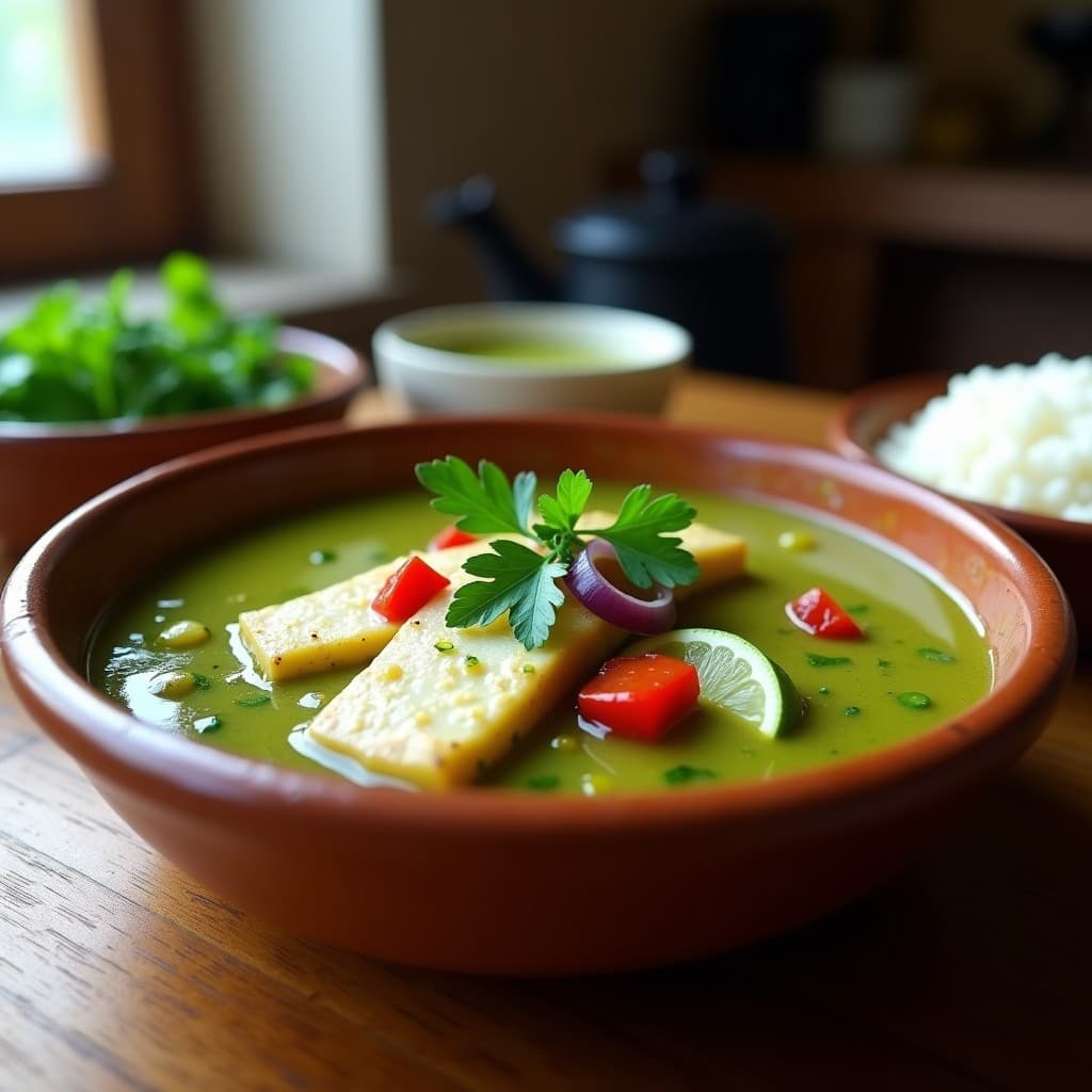 Caldillo de Congrio con Salsa de Cilantro y Ají Verde: Receta Chilena en Olla Exprés