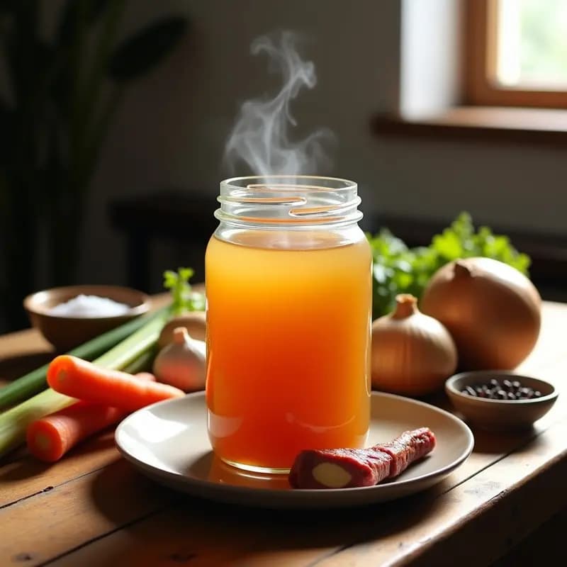 Caldo de Huesos Casero: Receta en Olla Lenta para una Salud de Hierro