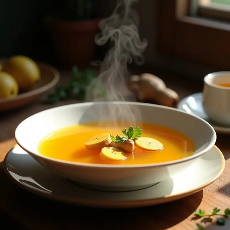 Caldo de Huesos con Jengibre y Cúrcuma: Receta Antiinflamatoria en Olla Lenta