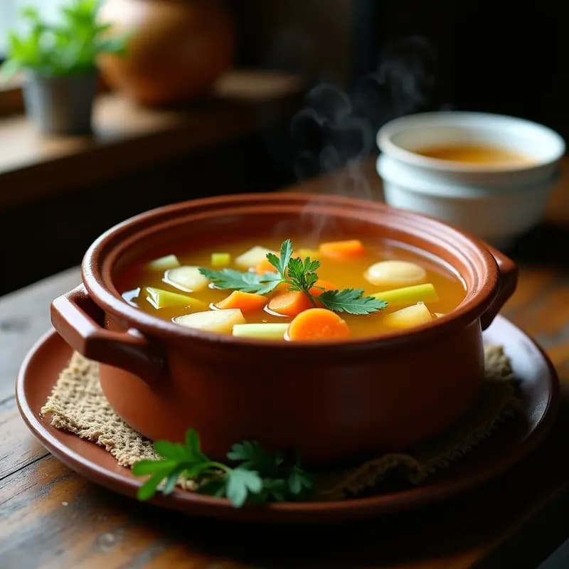 Caldo de Pollito Casero: Receta Tradicional Sin Gluten y Reconfortante