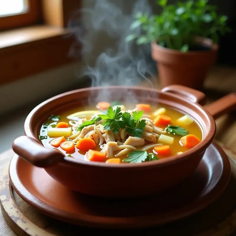 Caldo de Pollo Curativo con Jengibre y Cítricos: Receta Desintoxicante en 30 Minutos