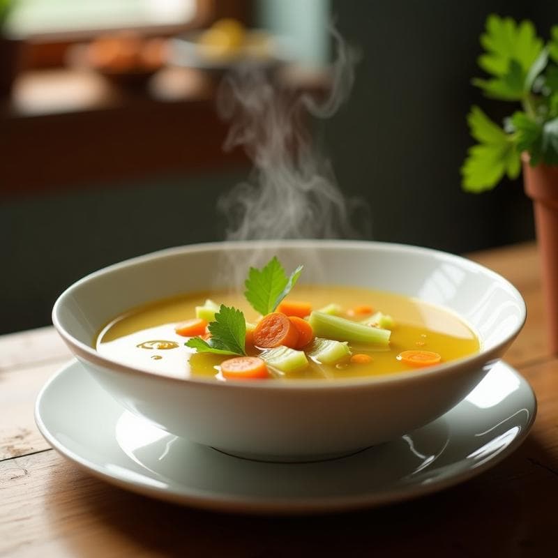 Caldo Depurativo de Apio y Jengibre con Limón Confitado: Receta en Olla Express