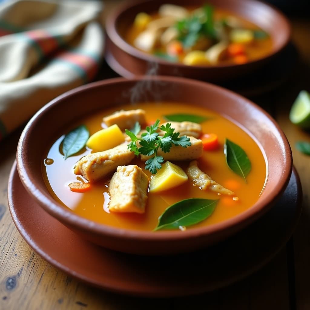 Caldo de Gallina Criolla con Yuca y Hierbabuena: Receta Colombiana Reconstitutiva en Olla Express
