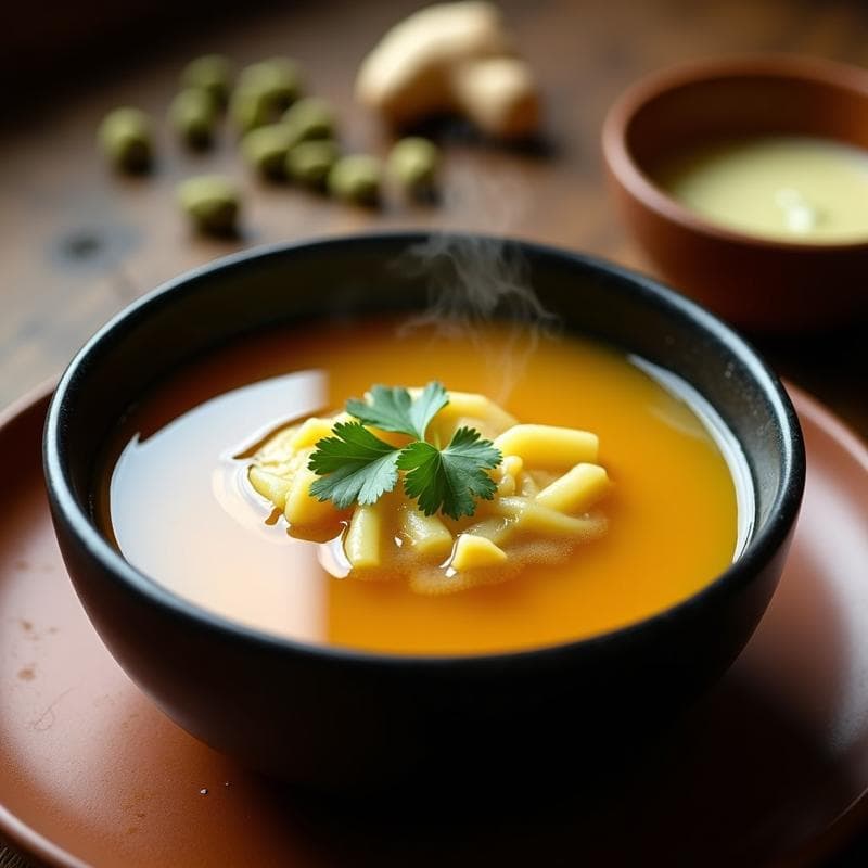 Caldo de Huesos de Camello con Jengibre: Receta Árabe Reconfortante en Olla Express