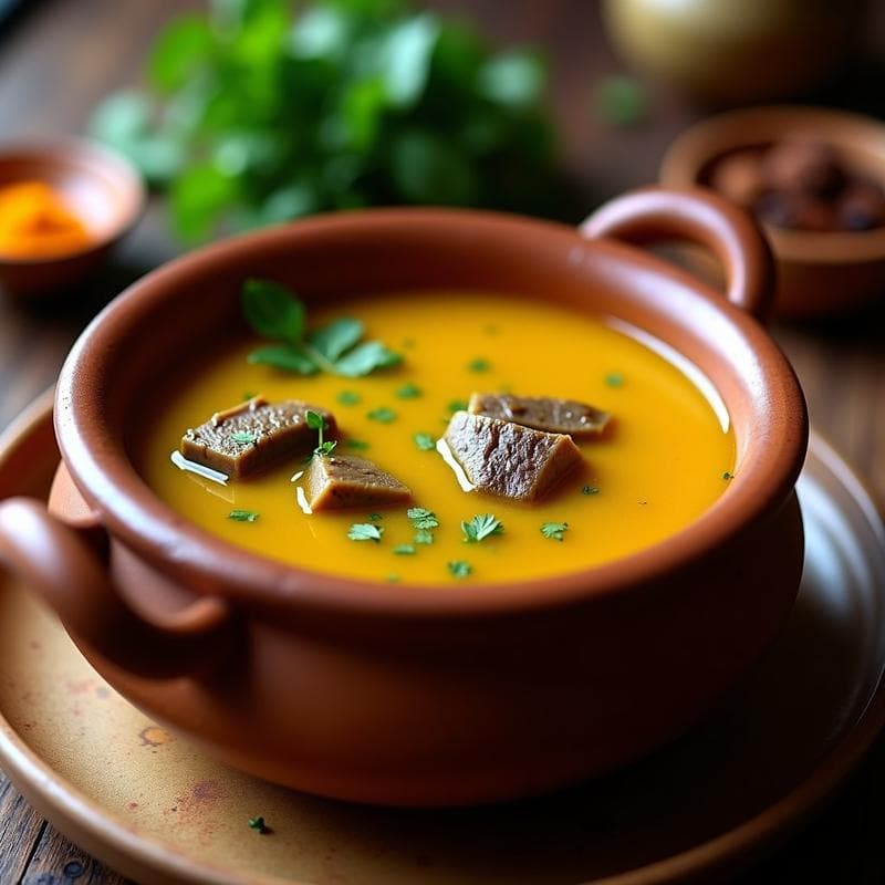 Caldo de Huesos de Cordero con Azafrán: Receta Marroquí Reconfortante en Thermomix