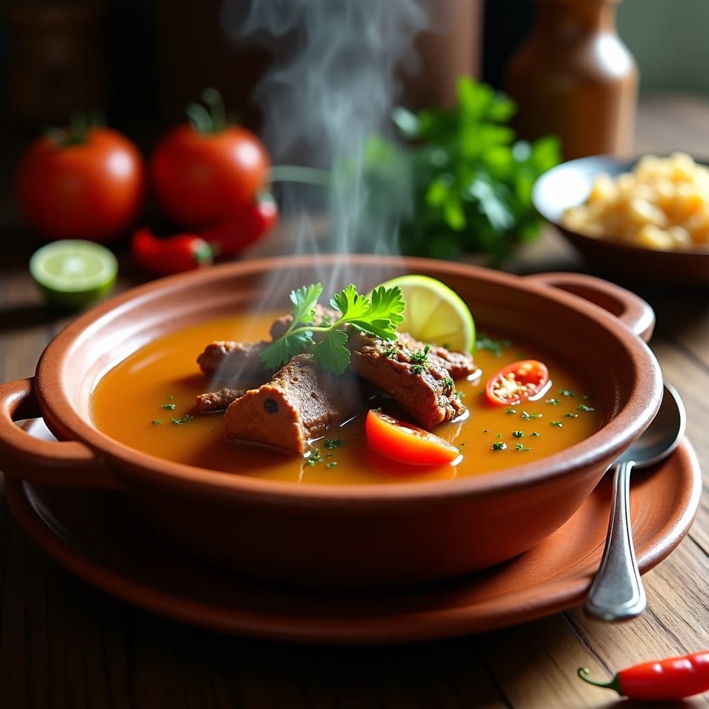 Caldo de Huesos de Cordero con Jitomate y Chile Pasilla: Receta Mexicana de Recuperación
