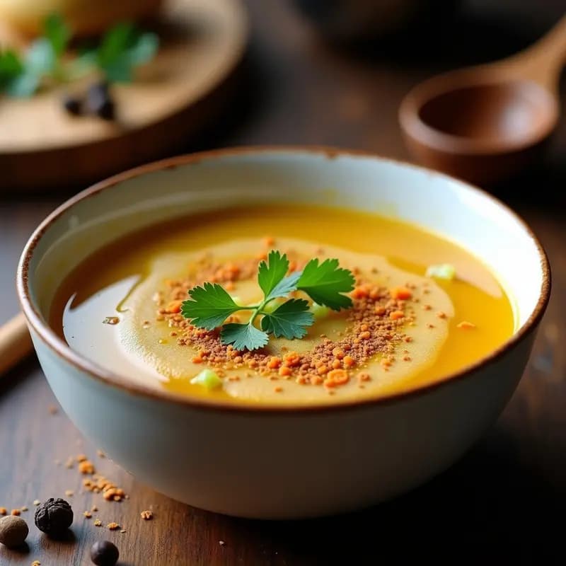 Caldo de Huesos de Cordero con Maca Andina: Sopa Peruana Keto y Energética en Olla Exprés