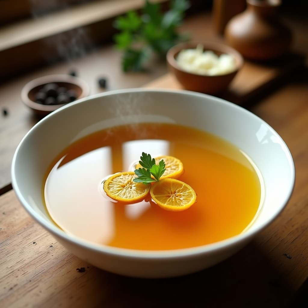 Caldo de Huesos con Jengibre y Kurkuma: Sopa Detox en Olla Express para Inmunidad