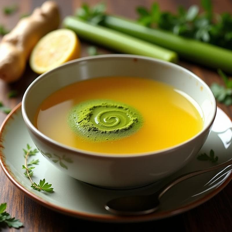 Caldo de Huesos con Jengibre y Moringa: Bebida Detox y Fortalece el Sistema Inmune