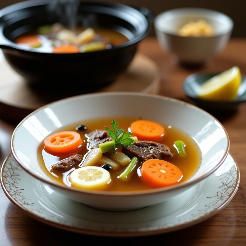 Caldo de Huesos de Res con Raíz de Loto: Receta China en Olla Lenta para Articulaciones