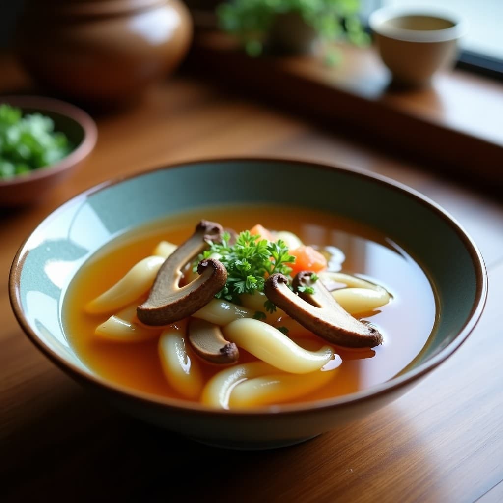 Caldo de Huesos de Verduras con Hongos Reishi: Receta Vegana Fortalecedora del Sistema Inmune