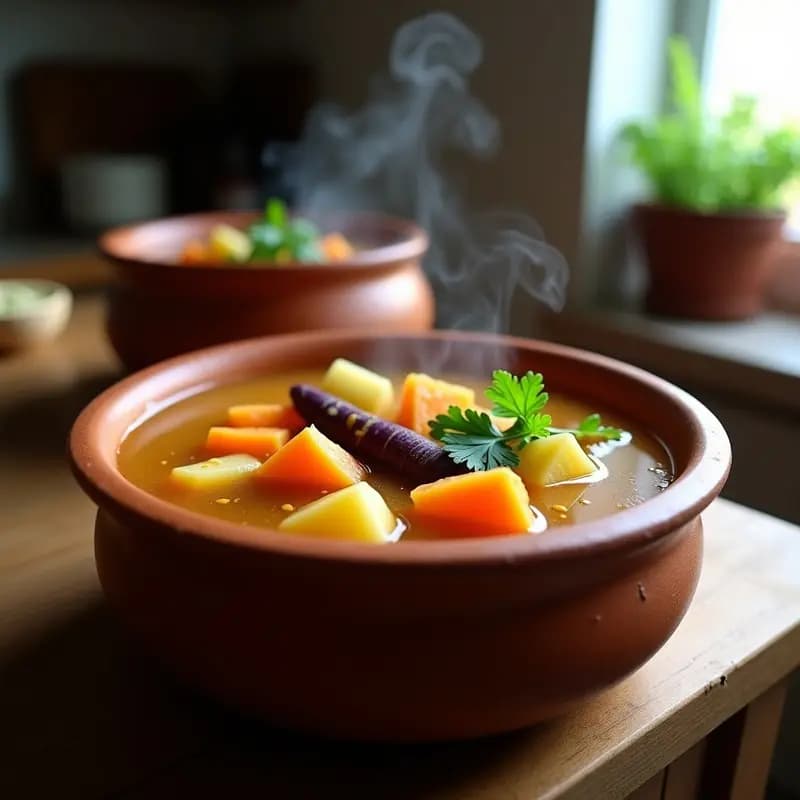 Caldo De Ossos con Raíces Andinas: Receta Brasileña en Olla Lenta para la Inmunidad