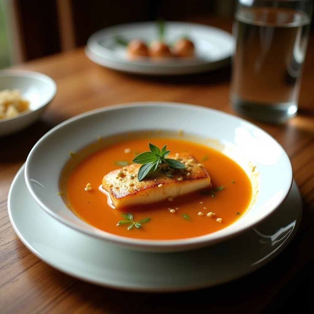Caldo de Pescado con Hojas de Mostaza y Jengibre: Receta Bengalí en Thermomix Detox