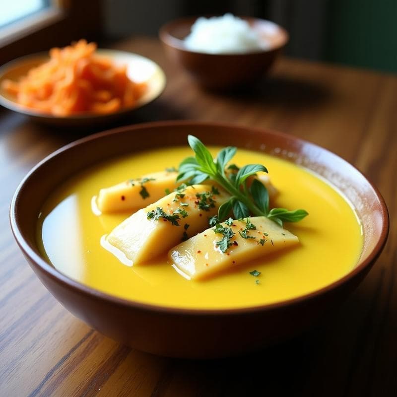 Caldo de Pescado con Leche de Coco y Cúrcuma: Receta tailandesa antiinflamatoria en olla exprés