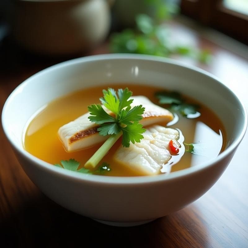 Caldo de Pescado con Limón Kaffir y Hierba Luisa: Receta Tailandesa para el Resfriado en Thermomix