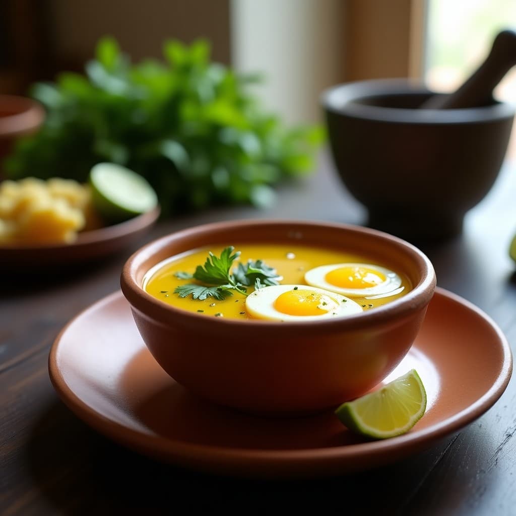Caldo de Pollito con Jengibre y Cúrcuma en Taza: Receta Colombiana para Resfriados en Thermomix
