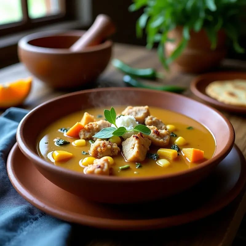 Caldo Tlalnepantla con Huitlacoche y Flor de Calabaza: Receta Mexicana Tradicional en Olla Rápida