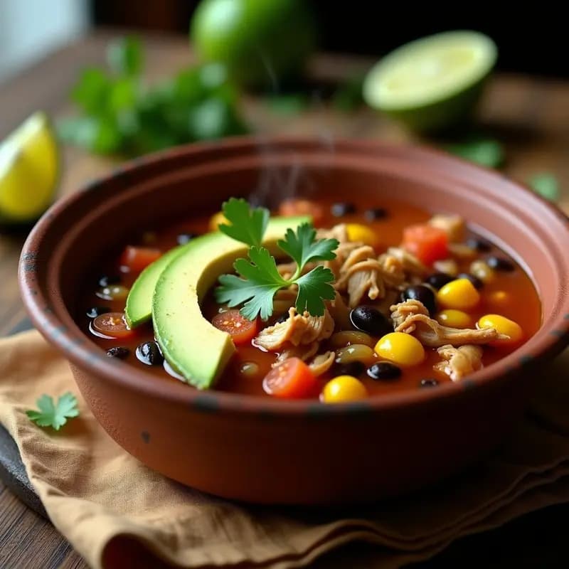 Caldo Tlapeño con Chipotle y Aguacate: Receta Mexicana Picante y Reconfortante