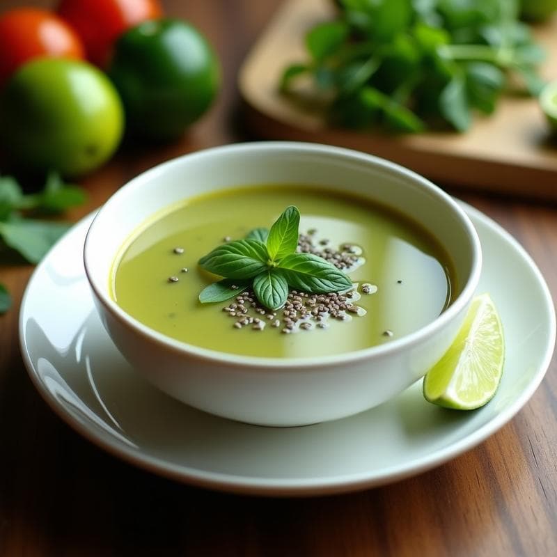 Caldo TLBC (Tomate, Lima, Albahaca y Cilantro): Receta Mexicana Depurativa y Ligera