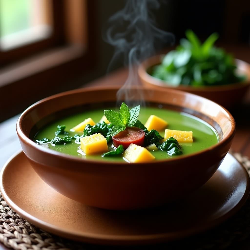 Caldo Verde con Chorizo de Sincelejo y Yuca: Receta Colombiana Reconfortante