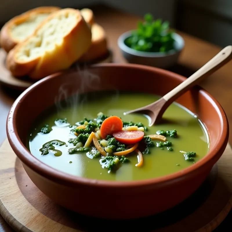 Caldo Verde Portugués: Receta Auténtica en Olla Express en 20 Minutos