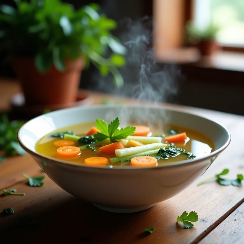 Caldo de Verduras con Jengibre: Receta Detox para Desintoxicar en 25 Minutos
