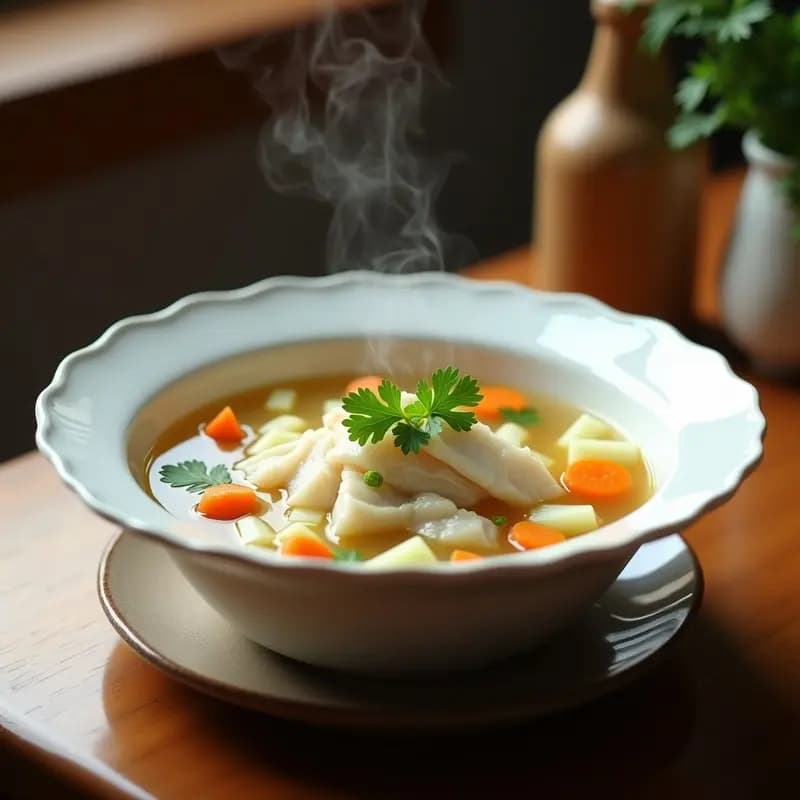 Caldo de Verduras con Pescado: Receta Exprés en 20 Minutos para Cenar Ligero