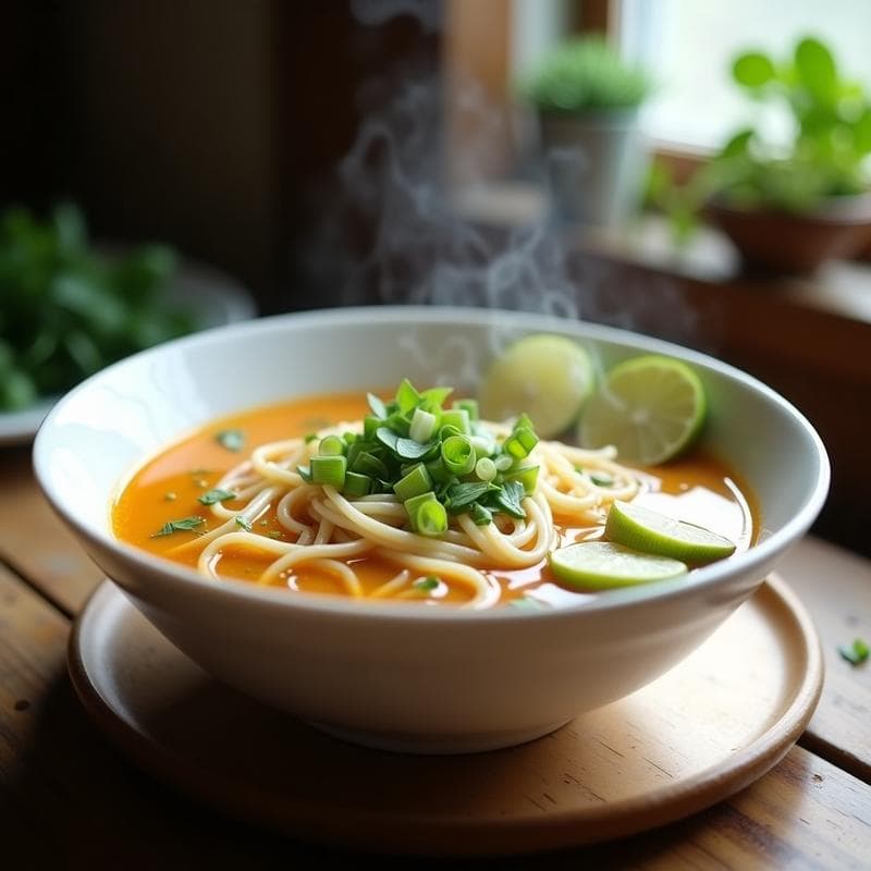 Caldo Xó con Fideos de Arroz y Brotes de Soja: Receta Vietnamita Vegana y Reconfortante
