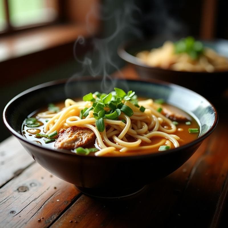 Caldo Xó de Pollo y Jengibre con Hudon (Fideos Gruesos): Receta China Reconfortante