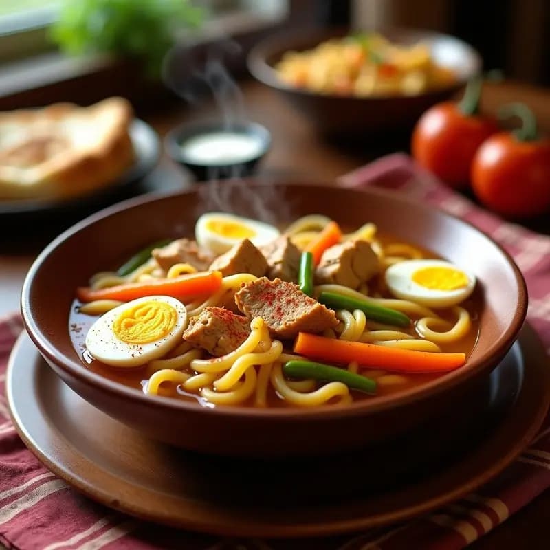 Callingos a la Madrileña: Guiso de Fideos Finos con Carne y Verduras