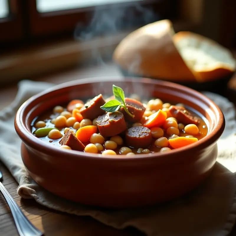 Callos a la Madrileña con Garbanzos y Chorizo: Receta de Cocido en Versión Reducida