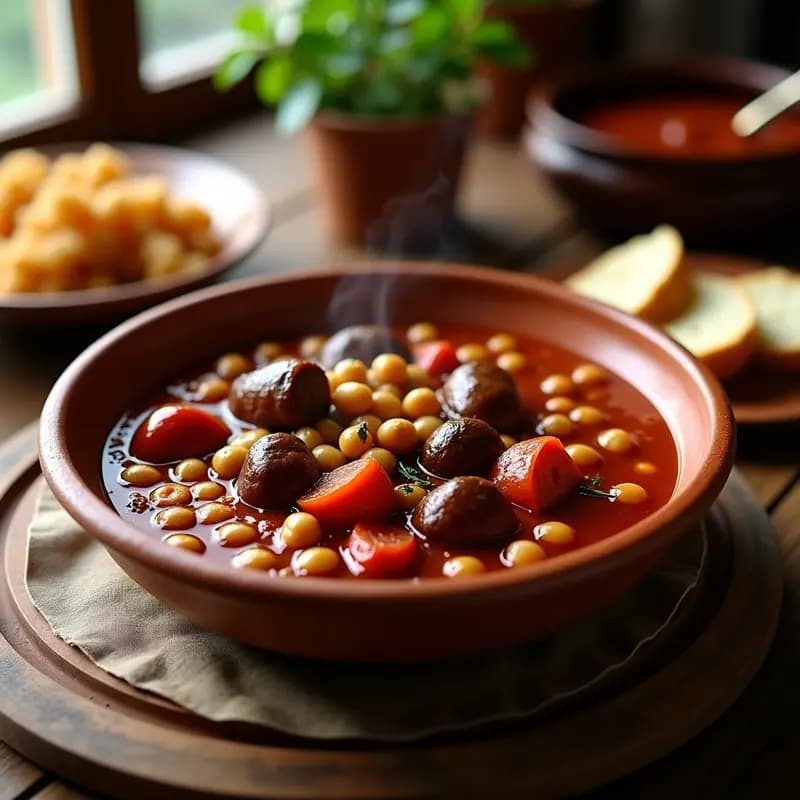 Callos a la Madrileña con Salsa Picante: Receta de Casquería en Olla Lenta para 6 Personas