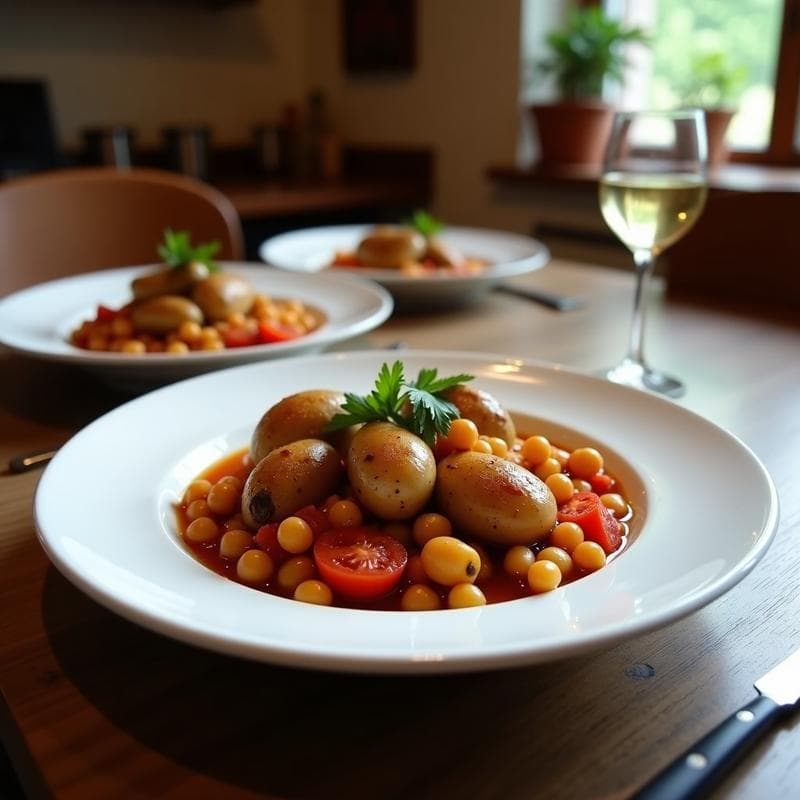 Callos a la Madrileña con Garbanzos y Morcilla Vegana: Receta de Olla Lenta