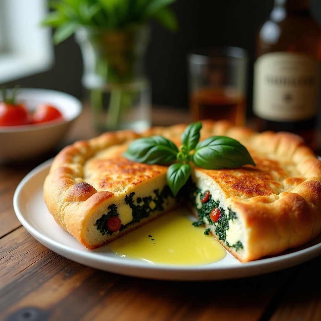 Calzone de Espinacas y Queso de Almendras: Receta Vegana en Airfryer con Masa de Coliflor