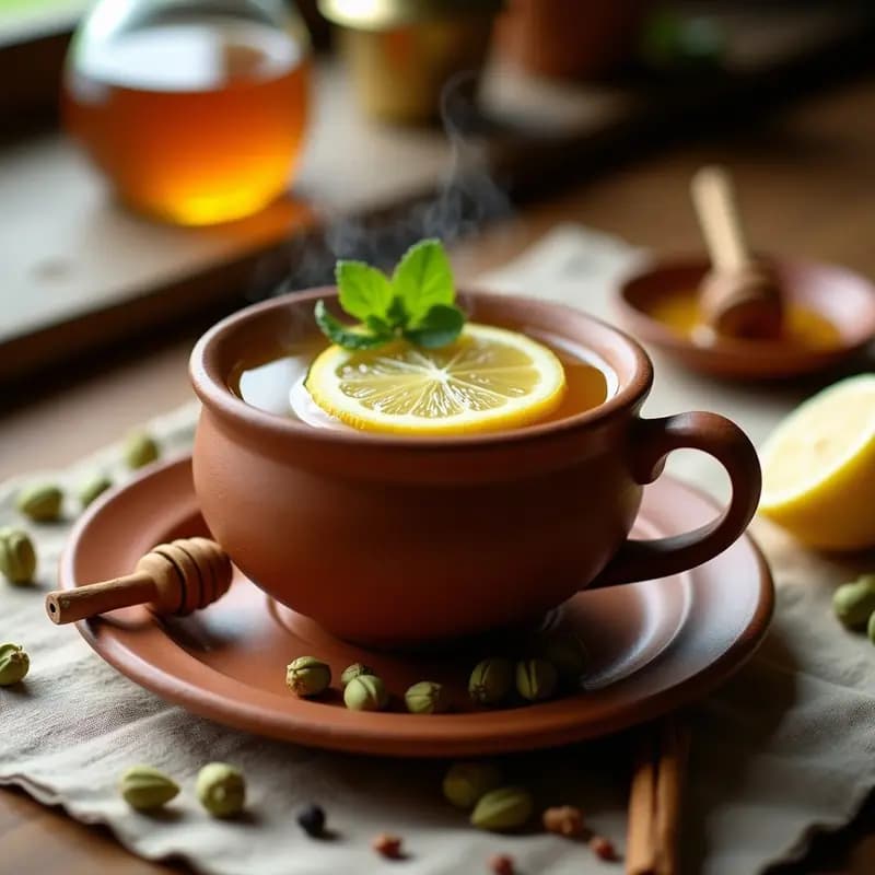 Cambusa de Limón y Miel con Cardamomo: Bebida Tradicional Árabe Energética