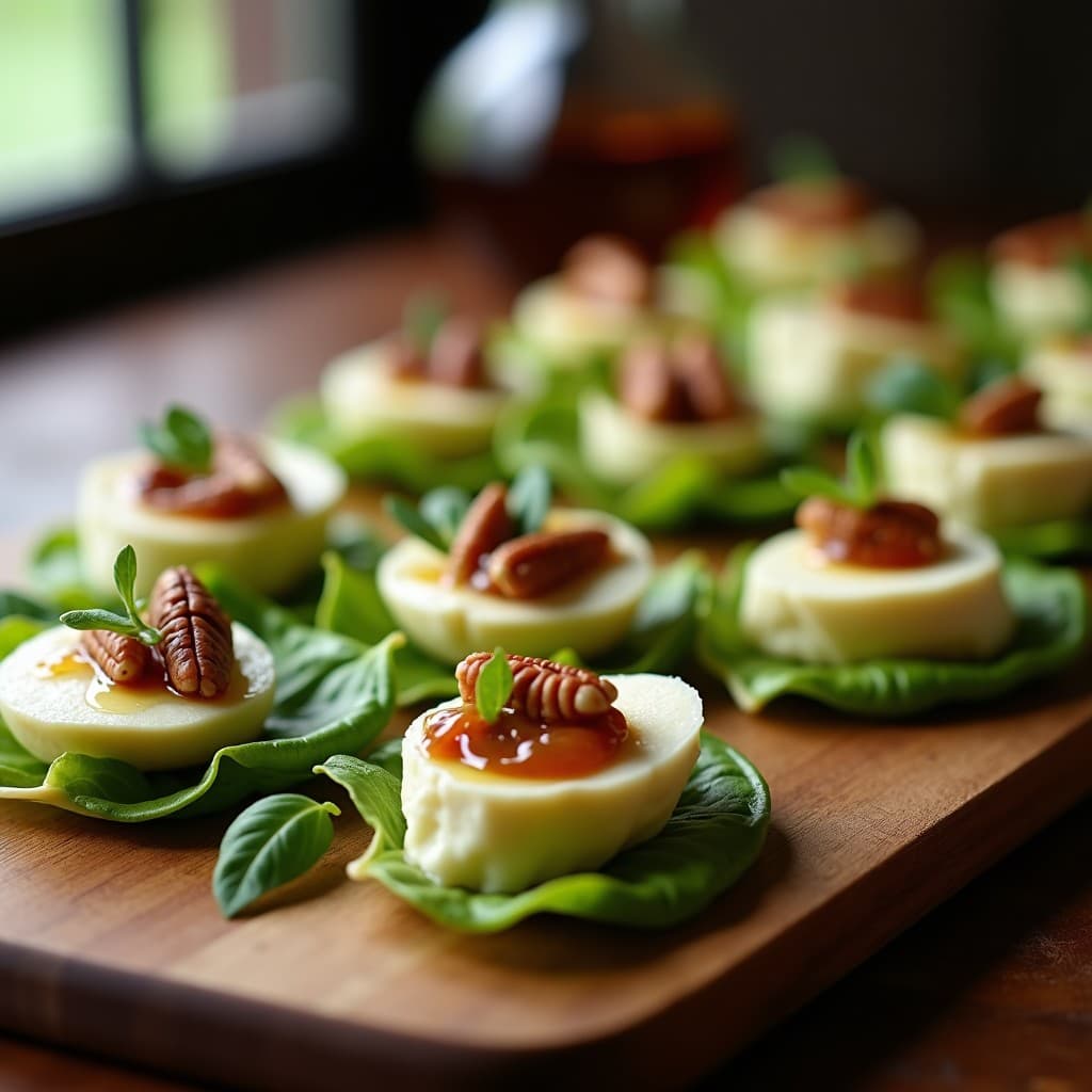 Canapés de Endivia y Queso de Cabra con Mermelada de Higos: Entrante Elegante Sin Cocción