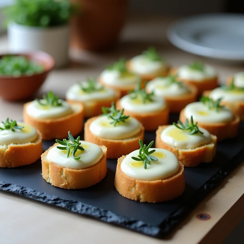 Canapés de Pan de Molde de Almendra con Crema de Espárragos Blancos: Entrante Keto y Elegante