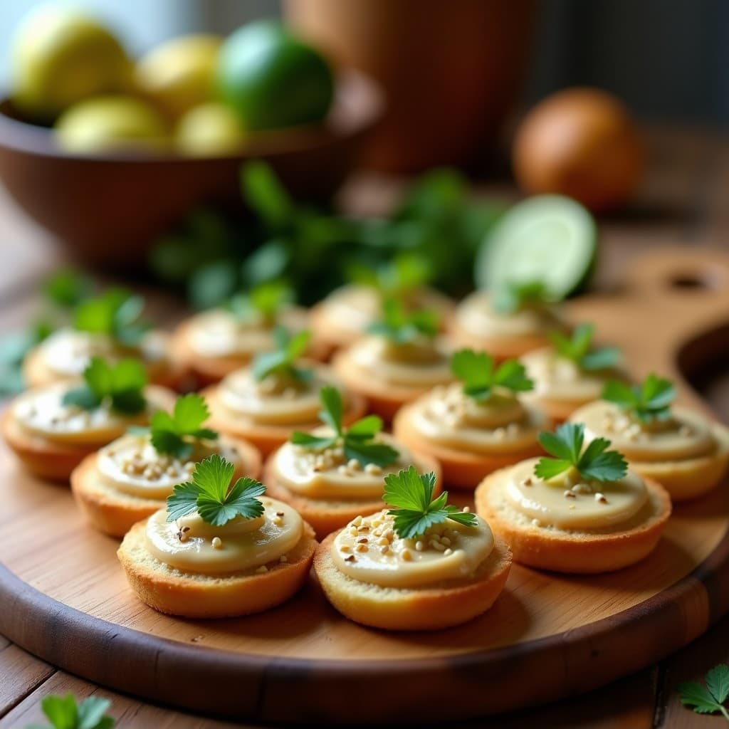 Canapés de Pan de Mandioca con Paté de Corazón de Palmito: Aperitivo Brasileiro Sin Gluten