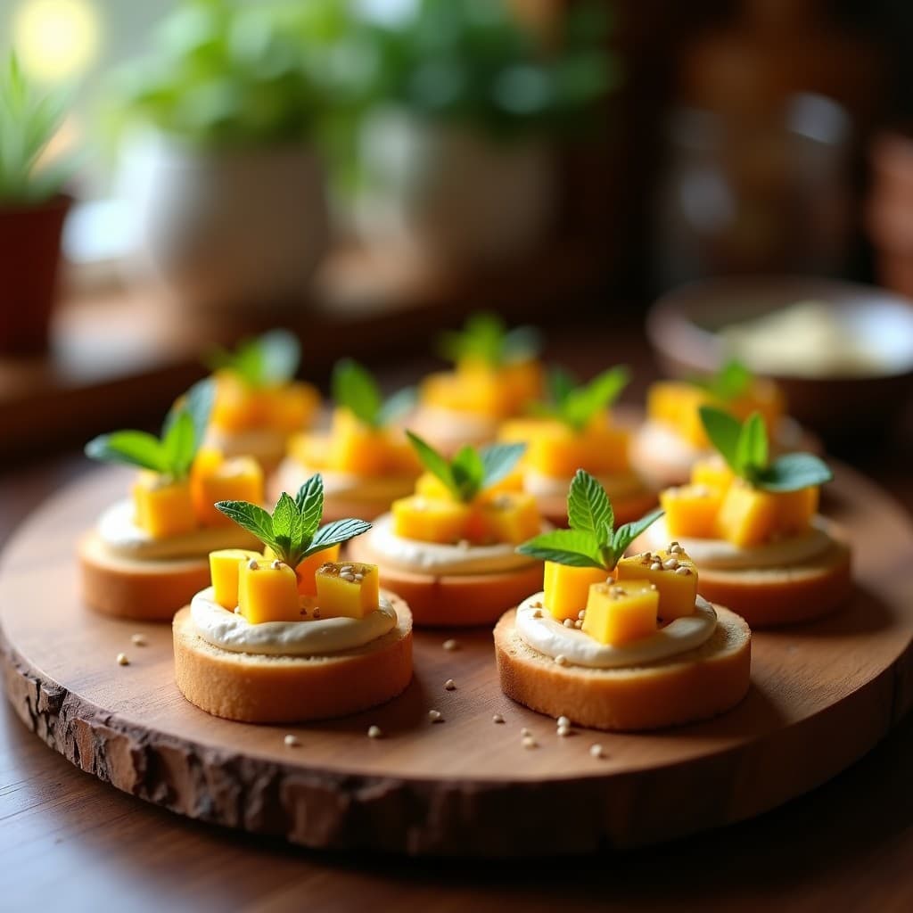 Canapés de Pan de Tarro con Paté de Higaditos de Pollo y Mango: Entrante Peruano en 10 Minutos