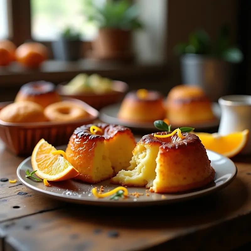 Canelés Bordelés con Ralladura de Naranja: Postre Francés Sin Gluten y Sin Lactosa