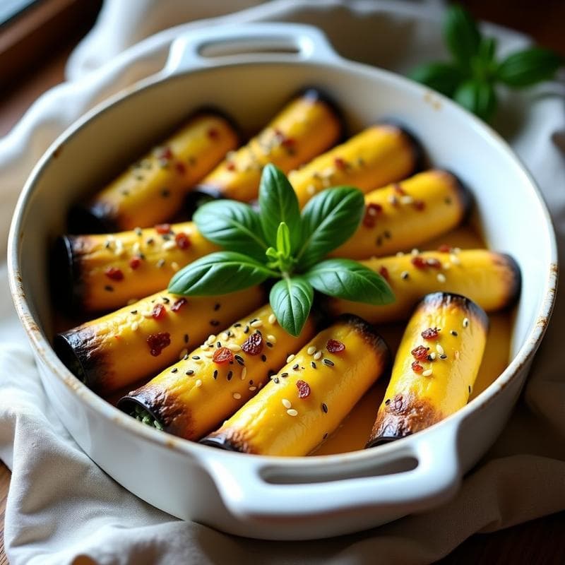 Canelones de Berenjena con Relleno de Espinacas y Queso de Cúrcuma: Receta Italiana Vegana