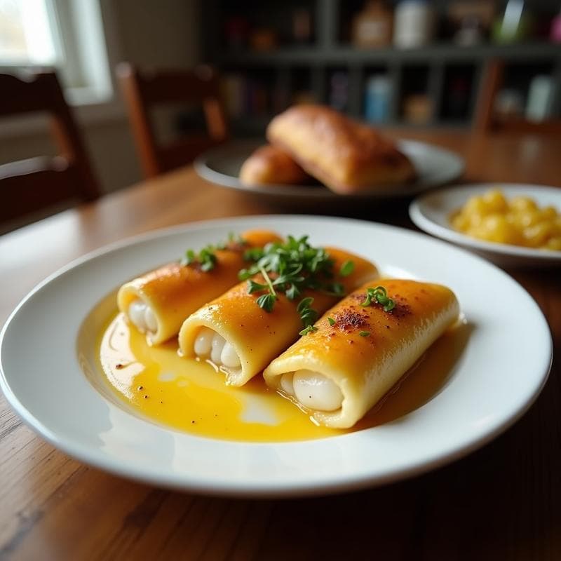 Canelones de Espárragos Blancos y Crema de Almendras: Receta Keto en Horno
