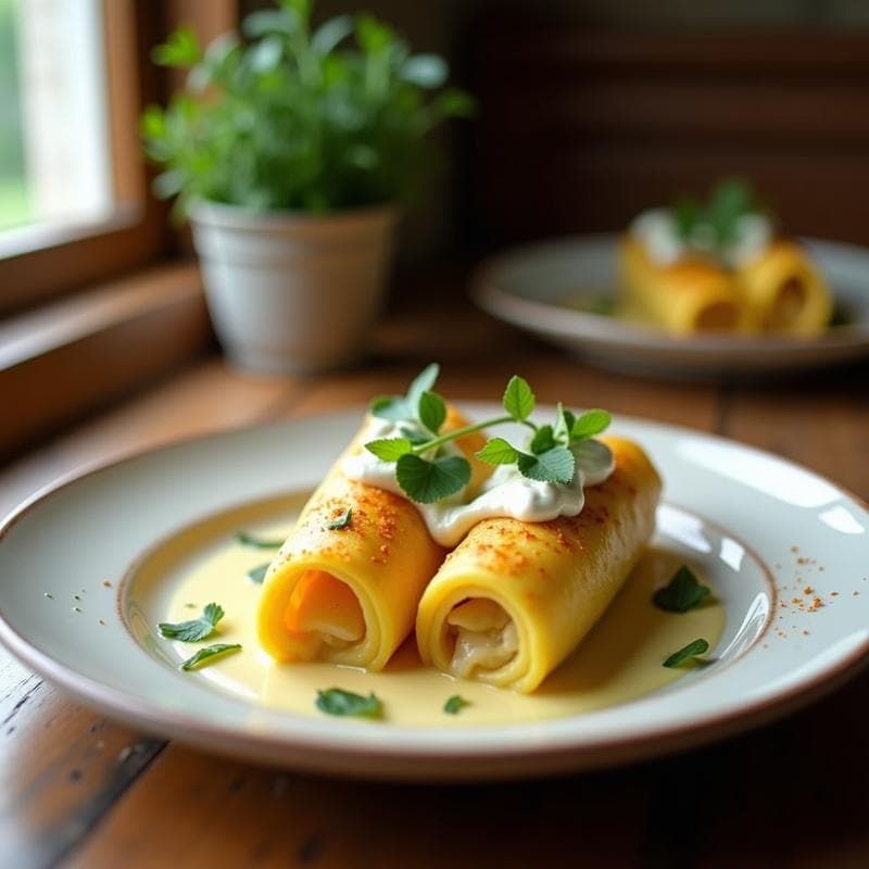 Canelones de Espárragos y Ricotta con Salsa de Limón: Receta Italiana Ligera y Sin Gluten