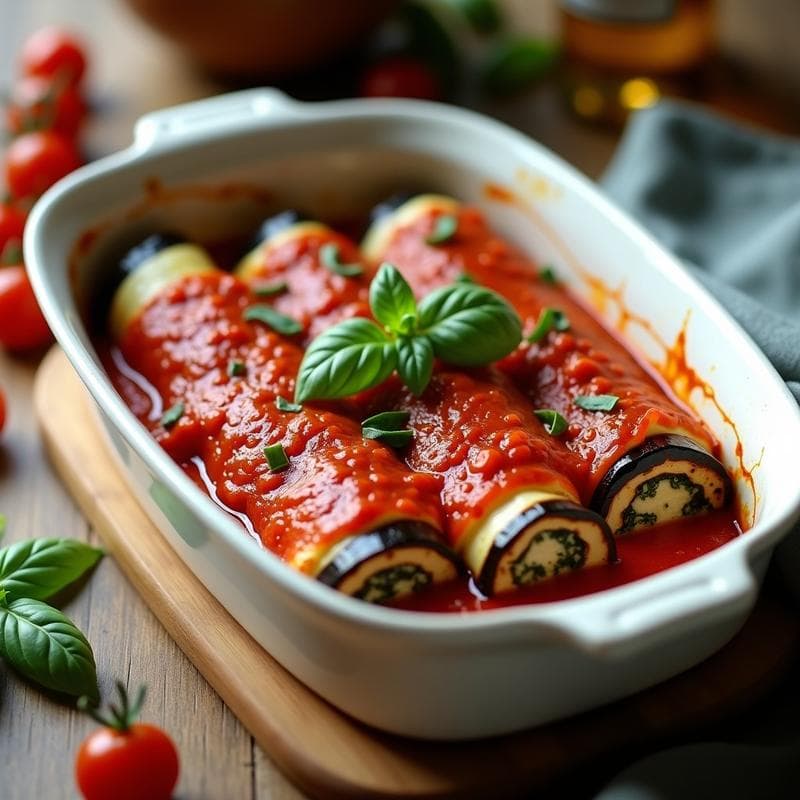 Canelones de Espinaca y Ricotta de Anacardos con Salsa de Tomate Seco: Receta Italiana Sin Lactosa