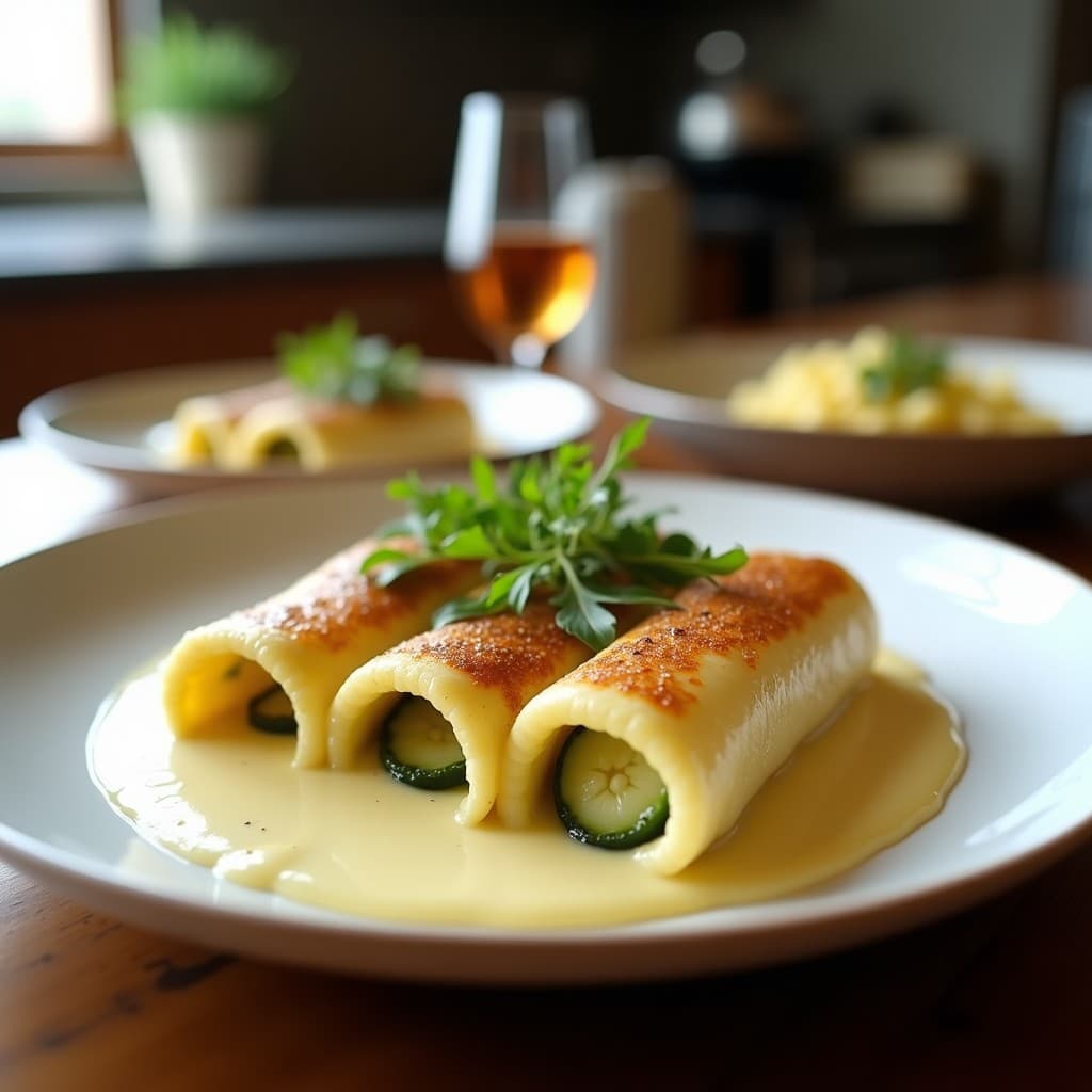 Canelones de Espinaca y Tofu Ahumado con Bechamel de Anacardos: Receta Italiana Vegana