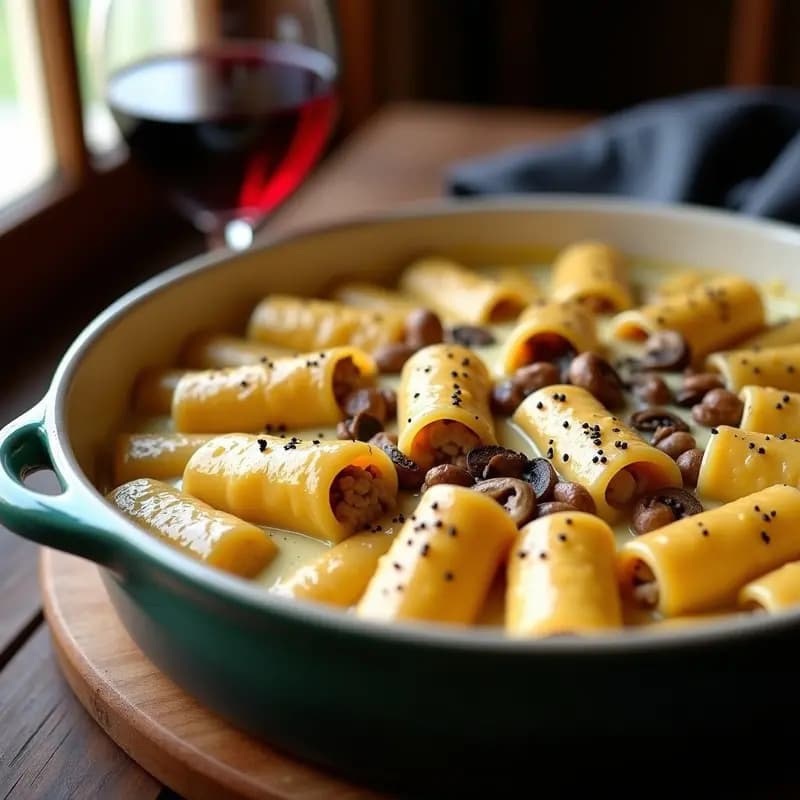 Canelones de Foie Gras y Setas con Bechamel de Trufa: Pasta de Lujo para un Cheat-Meal Épico
