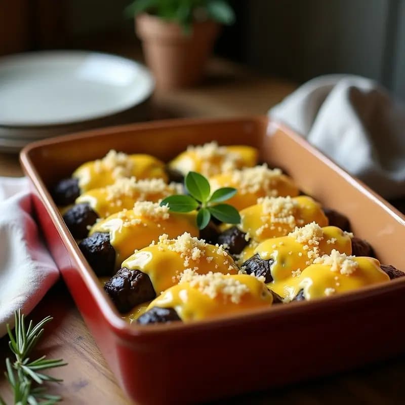 Canelones de Lentejas Beluga y Berenjena al Horno con Salsa de Azafrán: Receta Italiana Sin Gluten