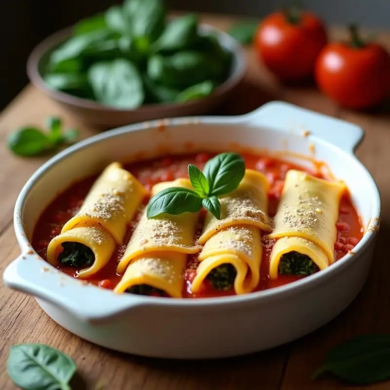 Canelones de Moringa y Queso de Anacardos: Receta Vegana Alta en Hierro en 30 Minutos