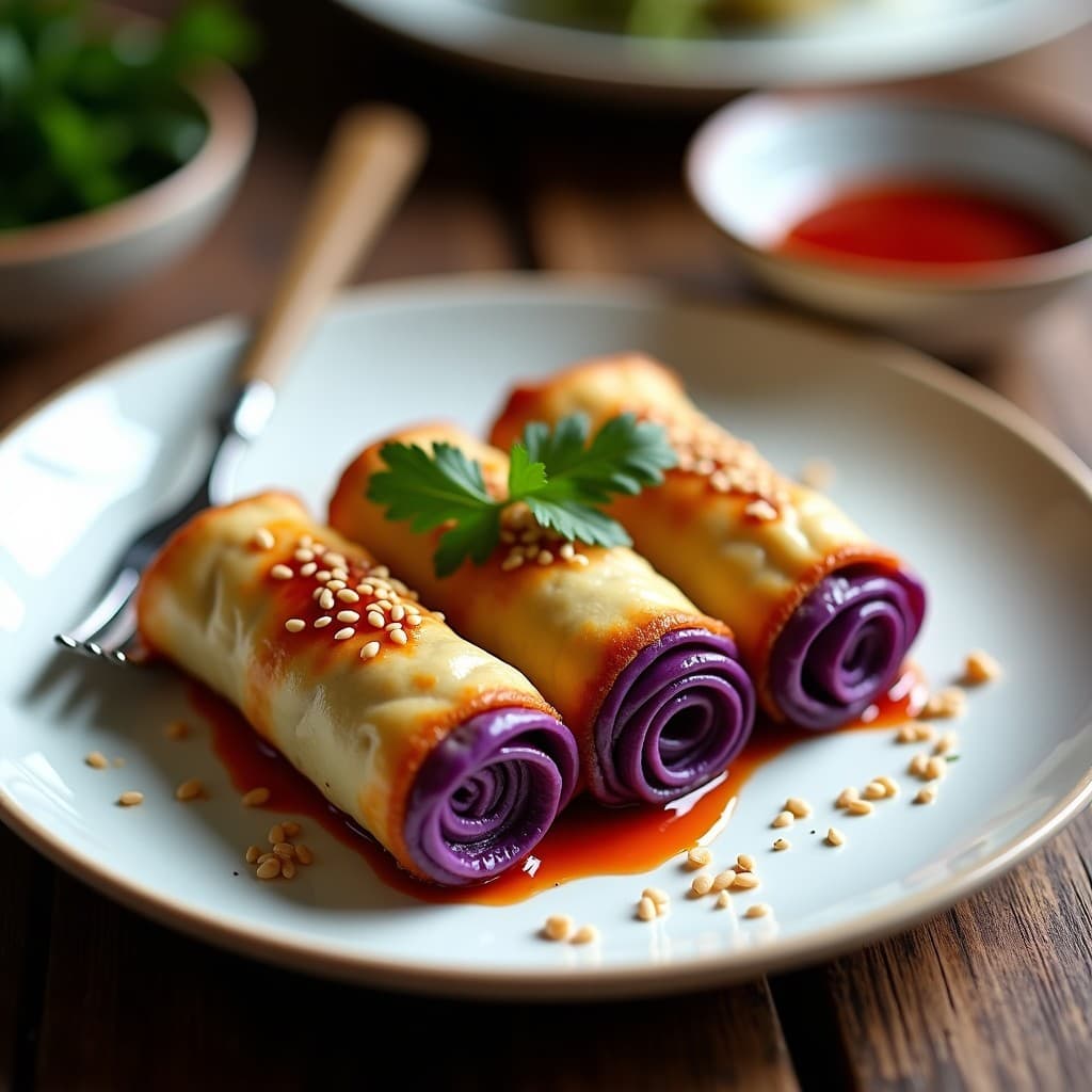 Canelones de Repollo Morado Rellenos de Chongqing Tofu Picante: Receta Chino-Vegana en Airfryer