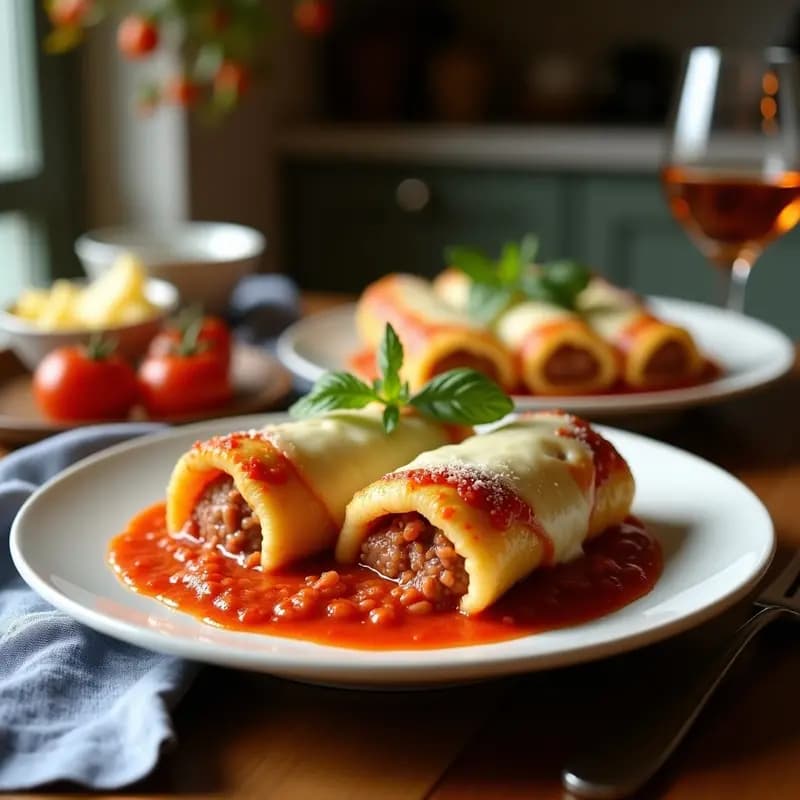 Canelones de San Esteban: Rellenos de Sobrasada y Queso Fundido